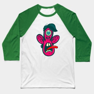 Frightened Cyclops Baseball T-Shirt